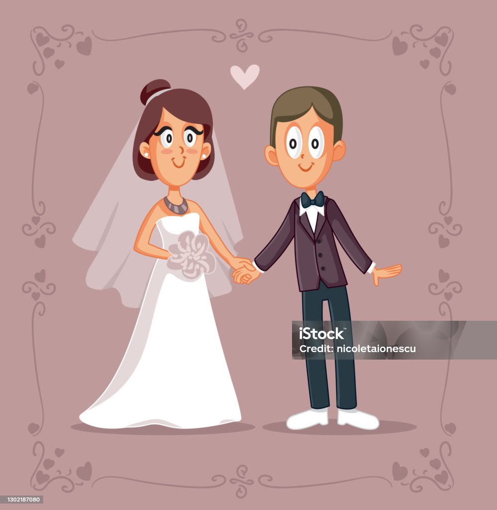 Ilustración de Pareja Linda De Dibujos Animados Que Se Casa y más Vectores Libres de Derechos de Novia - Boda - Novia - Boda, Velo, Boda - iStock Ilustración de Pareja Linda De Dibujos Animados Que Se Casa y más Vectores Libres de Derechos de Novia - Boda - Novia - Boda, Velo, Boda - iStock