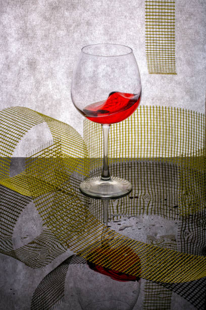 istock Still life with glass glasses with wine 1302195782