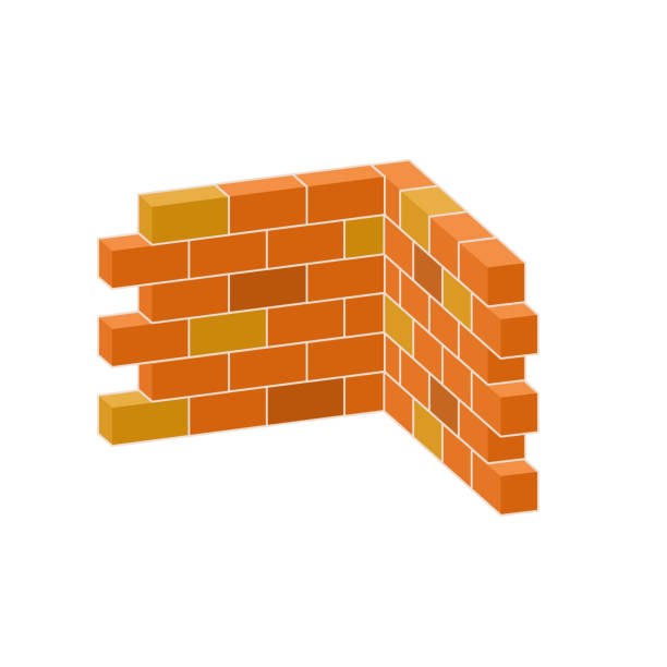 istock Red brick wall of house. Element of building construction 1302198388