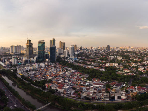 istock Jakarta urban sprawl, Indonesia 1302198435