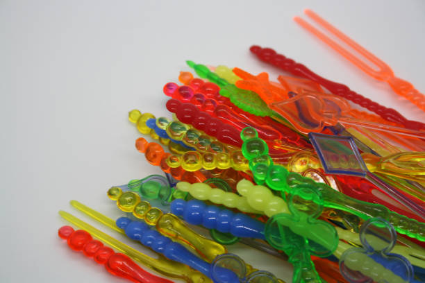istock Colorful canape sticks isolated on a white background. 1302199908