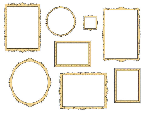 66 Cartoon Of The Gold Oval Frame Illustrations & Clip Art - iStock