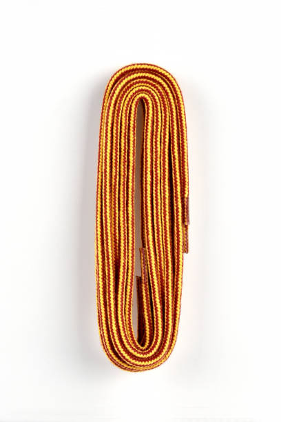 istock Shoe laces on a white background. 1302211382