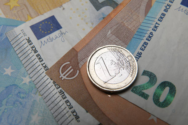 Euro money coin