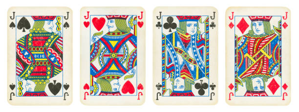 istock Set of Jacks playing cards - isolated 1302220196