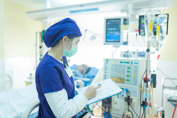 The specialist are checking continuous renal replacement therapy equipment and injection pump and hemodialysis machine. The specialist are checking continuous renal replacement therapy equipment and injection pump and hemodialysis machine. nephropathy photos stock pictures, royalty-free photos & images