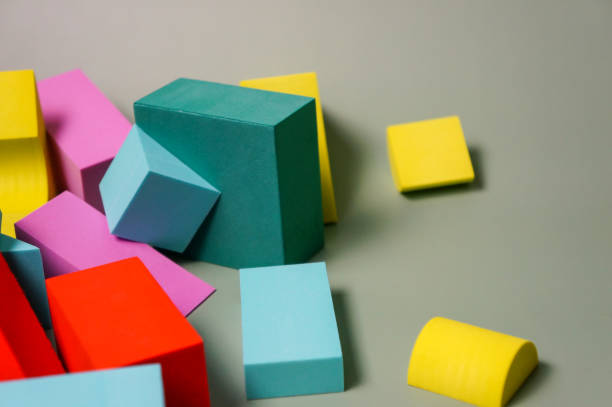 istock abstract or modern art, colored geometric shapes 1302229011