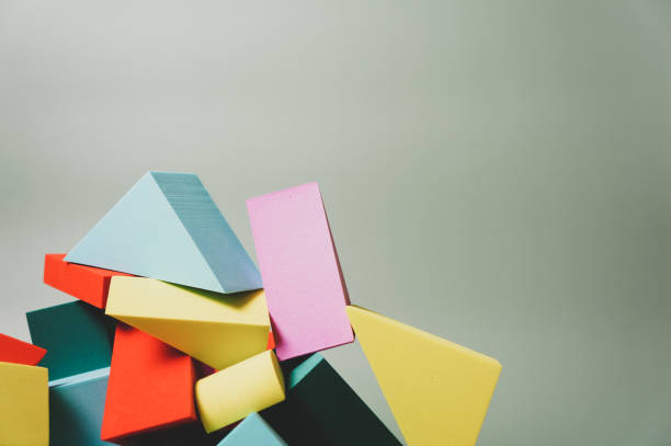 istock abstract or modern art, colored geometric shapes 1302229042