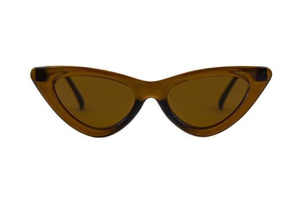 istock Brown Cat Eye Sunglasses Isolated on White 1302229685