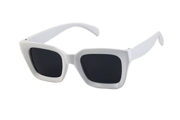 istock White Horn Rimmed Sunglasses Isolated on White 1302229775