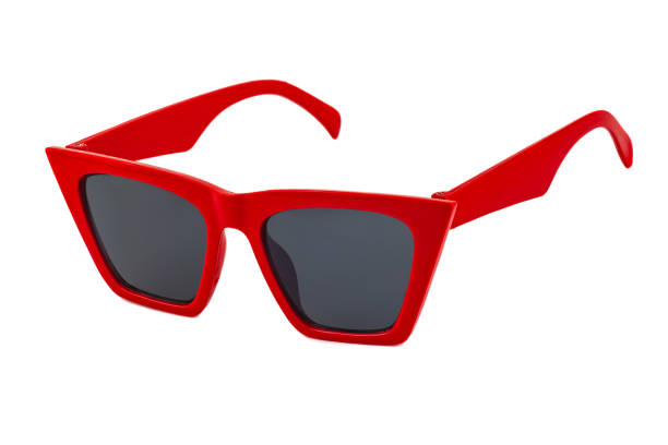 istock Red Horn Rimmed Sunglasses Isolated on White 1302229787