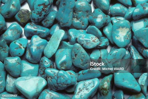 Turquoise Stock Photo - Download Image Now - Turquoise - Gemstone, Black Background, Color Image