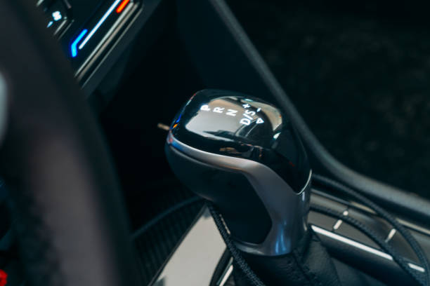 istock Gear Shift Selector. Gear lever close up. Modern Automatic Transmission in Car 1302233800