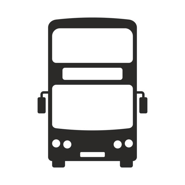 ilustraciones, imágenes clip art, dibujos animados e iconos de stock de icono de autobús. autobús de dos pisos. autobús de dos plantas. turismo. - coach bus illustrations