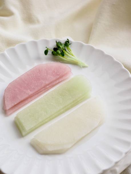 istock Korean food ssam radish, side dish 1302243374