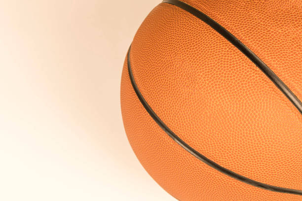 istock A basketball on a light background. Close-up. Selective focus. 1302247148