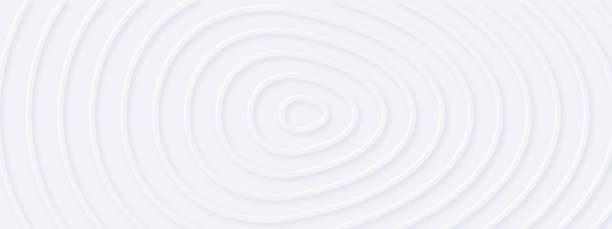 3d белые разорванные круги с мягкой тенью на свете bg.  стиль нойморфизма уи. - ukraine white background yellow blue stock illustrations