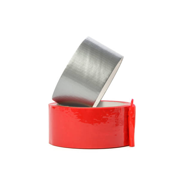 istock red and gray scotch tape isolated on white background 1302249354