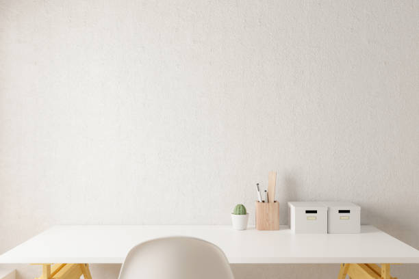 istock Workspace home office desk supplies on office workplace. 1302249923