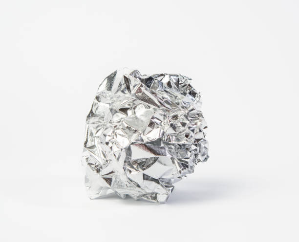 istock crumpled piece of gray foil on a white background 1302249991