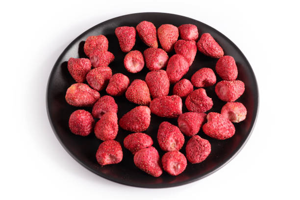istock Dehydrated strawberries. Strawberries sliced freeze dried 1302252958