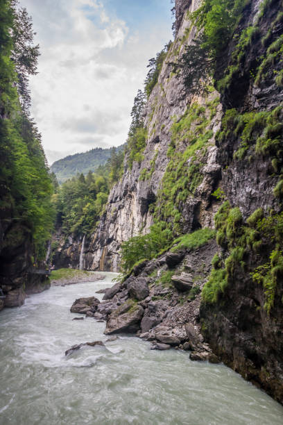 istock Glacier gorge in Swiss Alps 1302254236