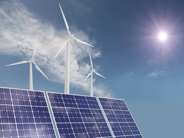 istock Wind turbine solar panel renewable energy 1302263258