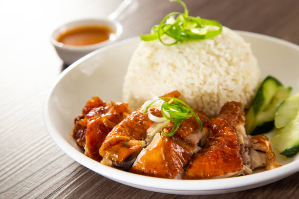 istock Roasted Chicken Rice from a hawker stall in Malaysia 1302272319