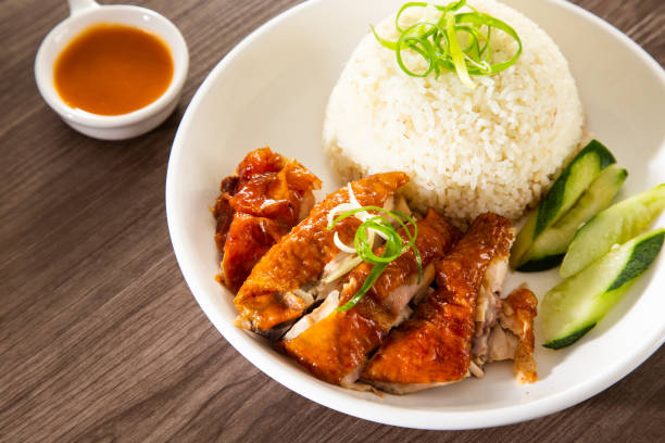 istock Roasted Chicken Rice from a hawker stall in Malaysia 1302272340