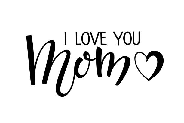 istock I Love You Mom text. Handwritten calligraphy vector illustration. Mother's day card. Modern brush calligraphy lettering. Sublimation print for mug, t-shirt, sticker, brochure, poster, label. 1302292697