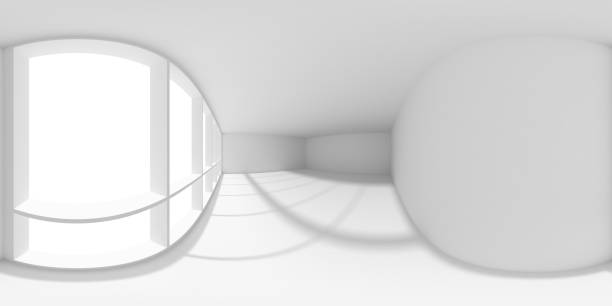 istock White empty business office room with sun light from big window HDRI map 1302293835
