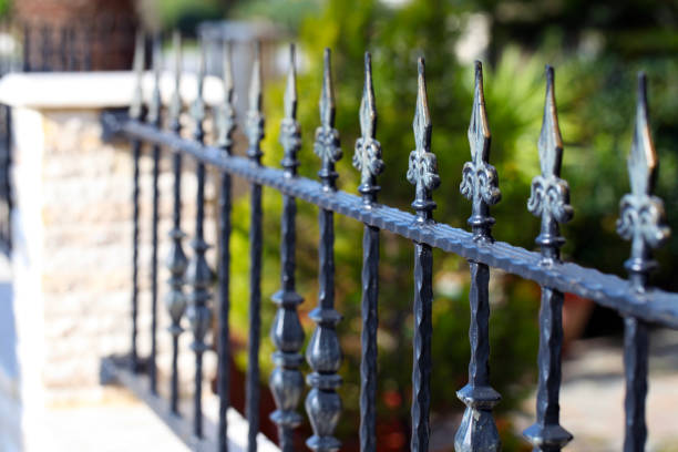 istock Abstract Architecture Design of Iron Fences 1302293928