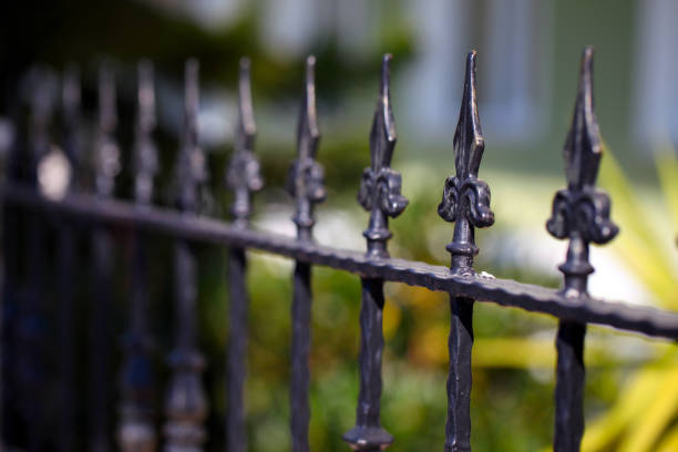 istock Abstract Architecture Design of Iron Fences 1302294941