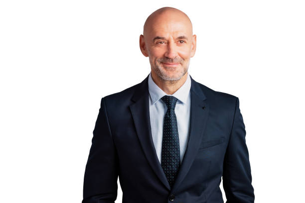 istock Executive businessman studio portriat at isolated white background 1302295189