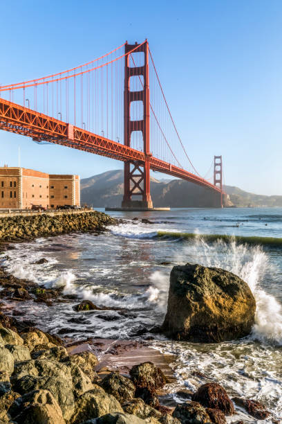 istock Surfers Beneath the Golden Gate 1302295199