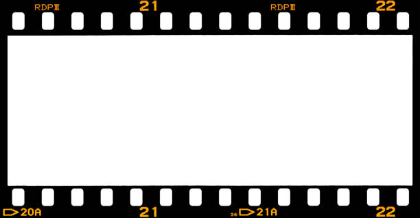 Filmstrip texture white backgroud