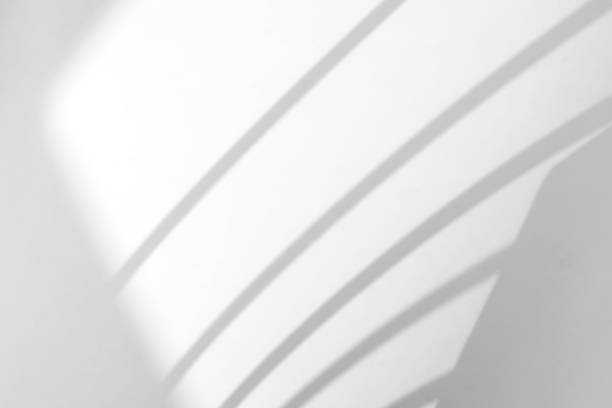 istock Window natural shadow overlay effect on white texture background, for overlay on product presentation, backdrop and mockup 1302305128