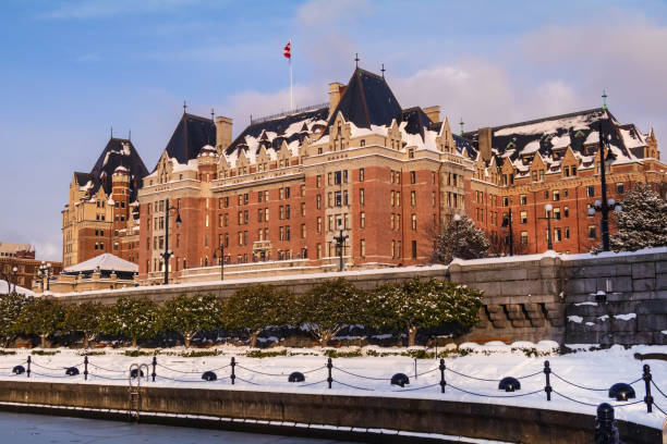 istock Rare Snowfall In Victoria, British Columbia 1302305324