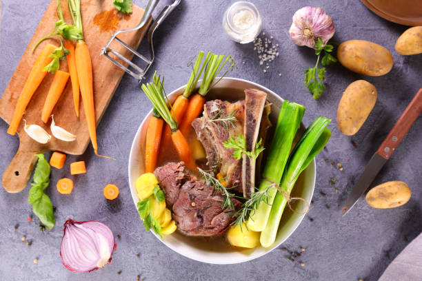 istock pot au feu- beef, broth and vegetable 1302305405