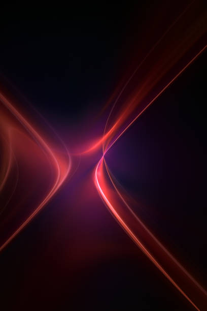 Wygenerowany komputerowo świecący obraz tła abstrakcyjny litery X – zdjęcie