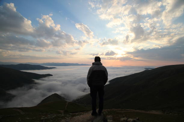 istock sunset, red sun, nature, sunset in mountains 1302326775