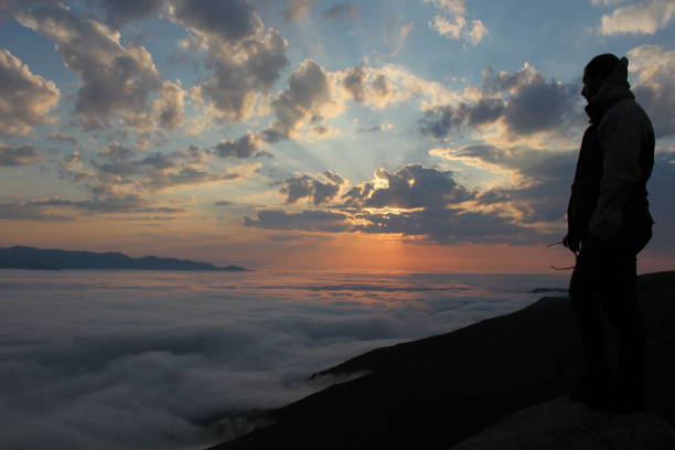 istock sunset, red sun, nature, sunset in mountains 1302327304