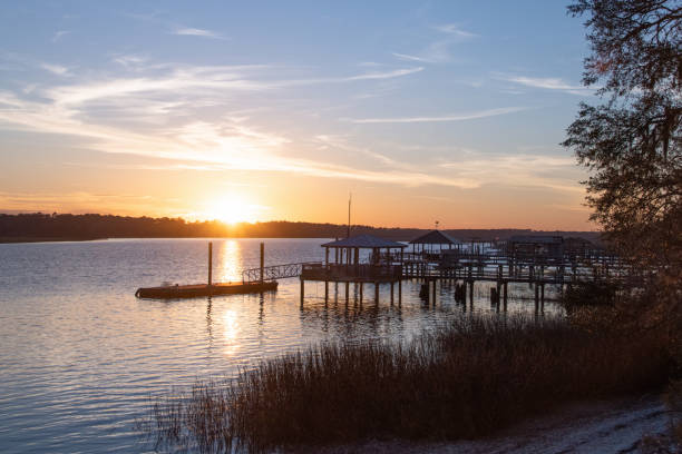istock Sunset over the water-Hilton Head, South Carolina 1302330557