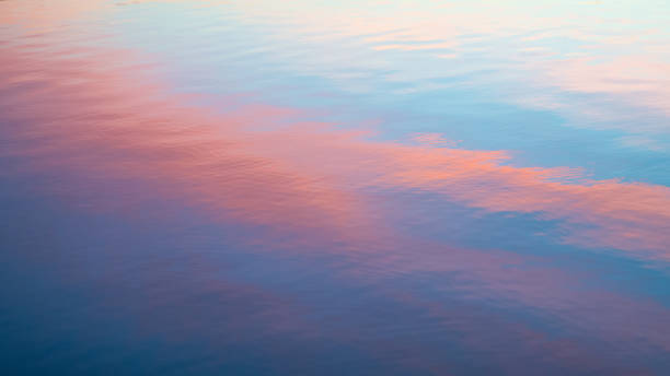 istock Sunrise-Pink clouds reflected in a lake-Howard County Indiana 1302330680