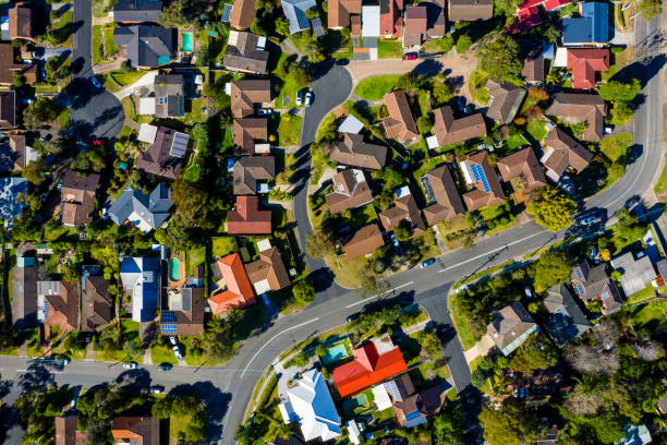 istock Sydney Suburb overhead perspective roof tops 1302333548