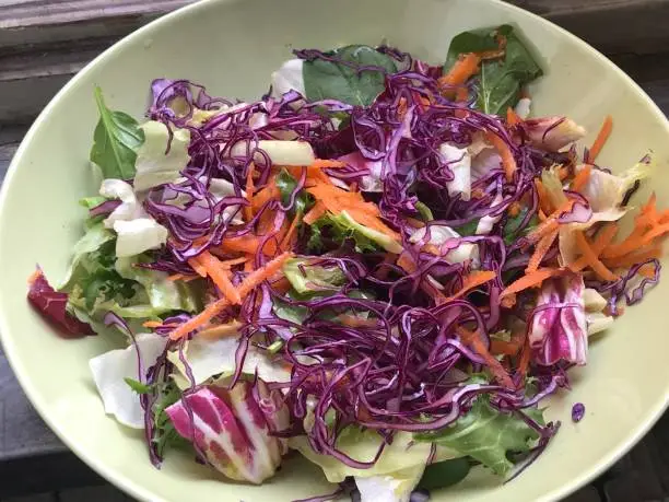 Photo of salad, vegetarian food