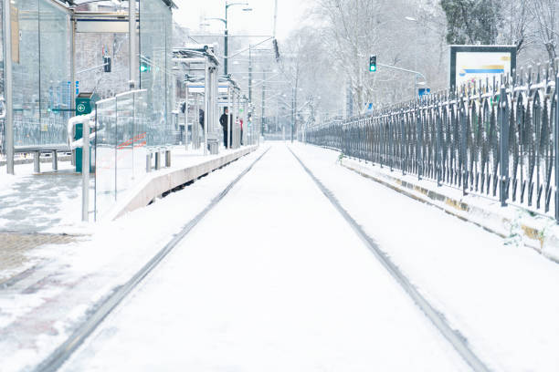 kış kar sezonu i̇stanbul, türkiye - yerebatan sarnıcı fotoğraflar stok fotoğraflar ve resimler