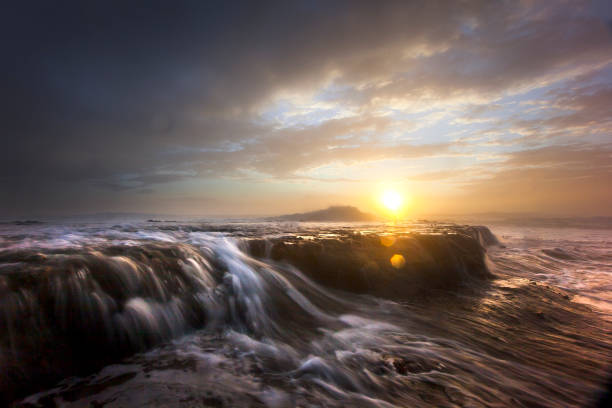 An idyllic vibrant sunrise over Murrays Beach, also known as the jewel in the Booderee National Park, located at the southern end of Jervis Bay on the NSW South Coast.