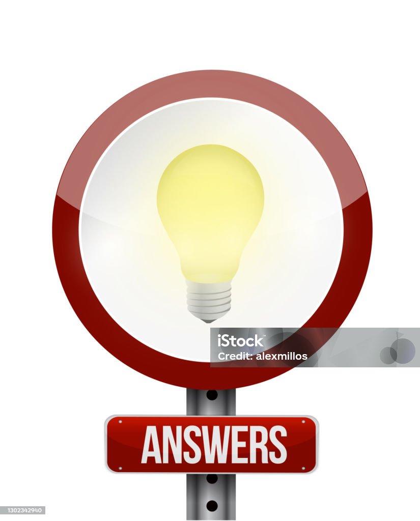 Answer Sign Illustration Design Stock Illustration - Download Image Now ...