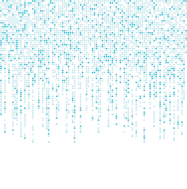 loose falling pixels falling pixels pattern design background disintegration stock illustrations
